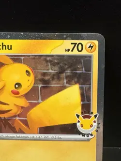 Pikachu Stamped Promo (051/162) [Cosmos Holo] - Pokemon - Pokemon Day 30th - Image 3