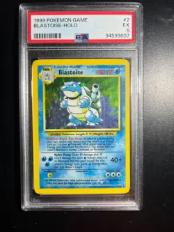 Blastoise 002/102 Base Set Holo PSA 5 EX POKEMON - Image 1