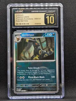 Umbreon 059/131-Prismatic Evolutions: Poke Ball Holo CGC 10 PRISTINE(LOW POP 17) - Image 1