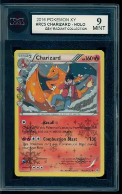 2016 Pokemon Generations #RC5 Charizard holo Radiant Collection KSA 9 Mint - Image 1