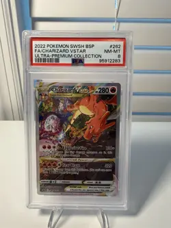 Pokemon Charizard VSTAR SWSH262 Ultra-Premium Promo Holo PSA 8 Sword & Shield - Image 1