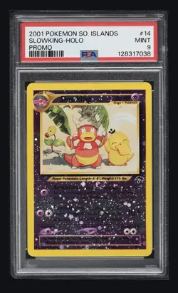 Pokemon Southern Islands Slowking 14/18 Reverse Holo Promo 2001 PSA 9 - Image 1
