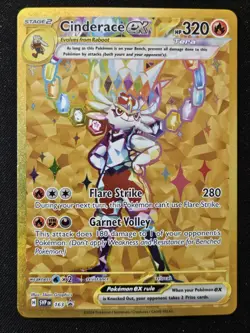 Cinderace ex SVP163 Black Star Promos Scarlet & Violet FA Holo Pokemon 2024 NM - Image 1