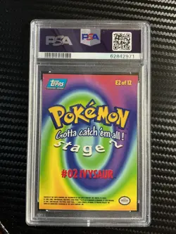 IVYSAUR Foil PSA 8 1999 TOPPS Pokemon Movie Edition E1 Foil *BTX - Image 2