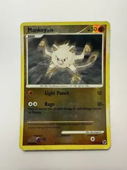 Pokemon TCG Mankey Great Encounters 79 Reverse Holo Common - Image 1