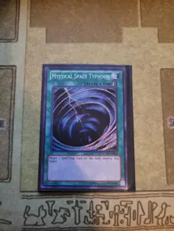 YUGIOH TCG MYSTICAL SPACE TYPHOON LCYW-EN062 SECRET UNLIMITED EDITION NM - Image 1