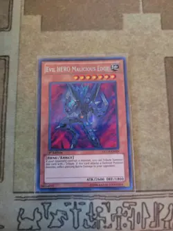 YUGIOH EVIL HERO MALICIOUS EDGE SECRET + MALICIOUS FIEND LCGX SUPER 1ST ED NM - Image 2