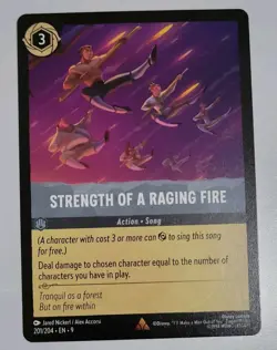 Disney Lorcana TCG - Fabled: Strength Of A Raging Fire (201/204) - Rare - NM - Image 1
