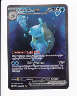 Pokemon TCG Blastoise EX Full Art Rare Card Scarlet Violet 151 200/165 SIR NM- - Image 1