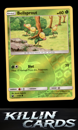 Reverse Holofoil Bellsprout 1/168 Pokemon Common SM - Celestial Storm Card NM - Image 1
