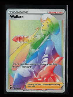 Wallace (Secret) 208/195 Secret Rare SWSH12: Silver Tempest Pokemon Card - Image 1