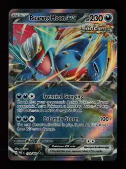 Roaring Moon ex 124/182 Holo SV04: Paradox Rift Pokemon Card - Image 1