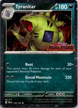 Tyranitar (Paldea Evolved Stamp) Promo Miscellaneous Cards & Products 135/193 NM - Image 1