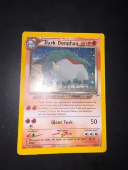 Pokemon Card - Dark Donphan NDE 3/105 Neo Destiny Eng Holo Good - Image 1