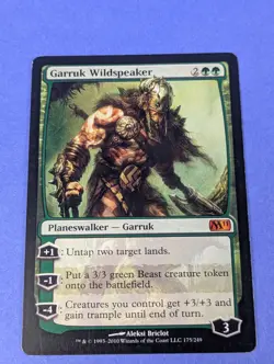 MTG Magic: Magic 2011: Garruk Wildspeaker #175/249 Mythic - LP - Image 1