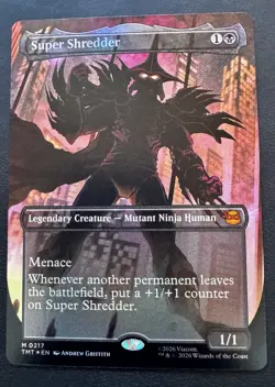 Super Shredder - 0217 - M - Foil - Borderless - TMNT - MTG - NM/M - Image 1