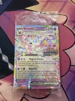 Stamped Sylveon ex 041/131 Pokemon Prismatic Evolution Surprise Box *SEALED* - Image 1