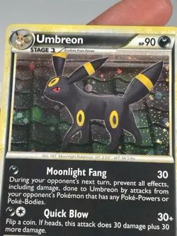 Pokemon Umbreon 10/90 Undaunted HGSS Holo Rare - Image 3