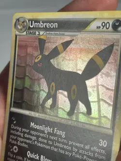 Pokemon Umbreon 10/90 Undaunted HGSS Holo Rare - Image 4