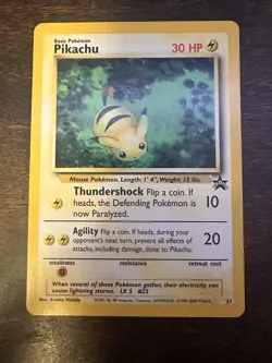 Pokemon Pikachu TCG Black Star Promos Card 27 Regular Promo - Image 1