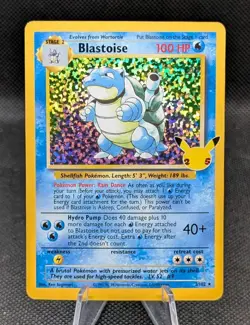 Blastoise 2/102 Celebrations: Classic Collection Holo - Image 1