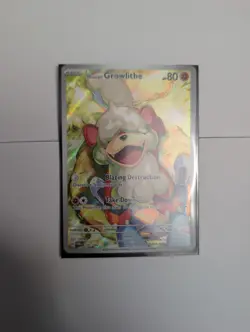 Pokemon Hisuian Growlithe 181/167 Sv06: Twilight Masquerade - Fresh Pull sleeved - Image 1