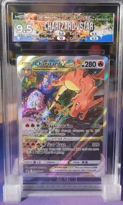 Pokemon Charizard VSTAR Ultra-Premium Coll. Full Alt Art Promo SWSH262 HGA 9.5 - Image 1
