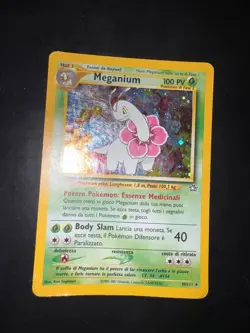 Pokemon Meganium 10/111 Neo Genesis Rara Holo Unlimited Wizards ITA Vintage - Image 1