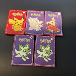 5x 2023 Pokemon Match Battle McDonalds Promo Sealed Booster Packs - Image 1