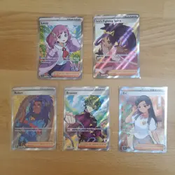 Pokemon TCG Mixed Trainer Lot, 5 Full Art Trainers - Image 1