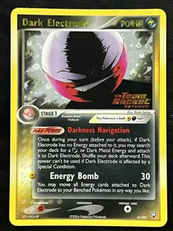 Pokemon Dark Electrode Reverse Holo - Team Rocket Returns - 4/109 LP - Image 1