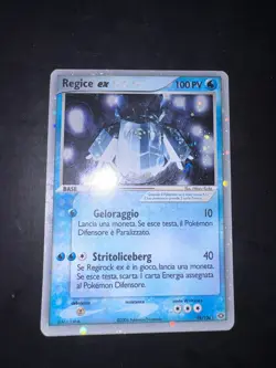 Carta Pokemon Regice Ex Smeraldo Holo Rare 98/106 Condizione GOOD+ - Image 2