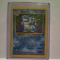 Pokemon TCG Base Set Blastoise Holo 2/102 LP- - Image 1