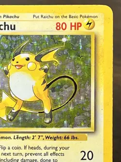 Raichu 014/102 Base Set Holo Pokemon TCG MP-HP - Image 3