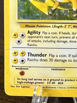 Raichu 014/102 Base Set Holo Pokemon TCG MP-HP - Image 4