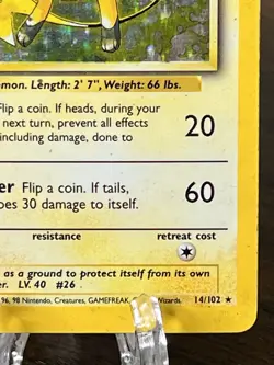 Raichu 014/102 Base Set Holo Pokemon TCG MP-HP - Image 5