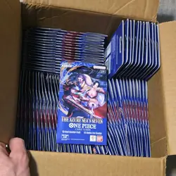 LOT OF 70 - ONE PIECE TCG: THE AZURE SEA'S SEVEN SLEEVED BOOSTER PACKS OP-14 - Image 1