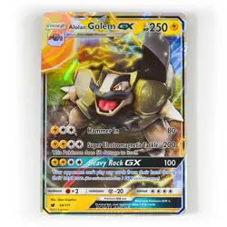 Pokemon - Alolan Golem GX - 34/111 - SM Crimson Invasion - Half Art Card - Image 1