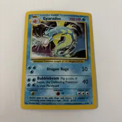 Pokemon Gyarados Holo Rare TCG Card Base Set 6/102 HP - Edges - Image 1