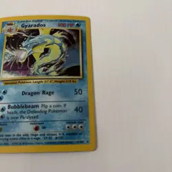 Pokemon Gyarados Holo Rare TCG Card Base Set 6/102 HP - Edges - Image 5