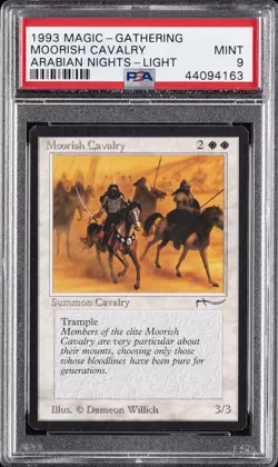 1993 MTG ARABIAN NIGHTS LIGHT MOORISH CAVALRY PSA 9 - Image 1