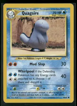Quagsire 48/64 Common Neo Revelation Pokemon Lightly Played - Image 1