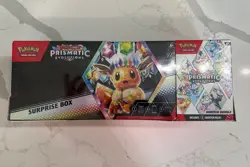 Pokemon Prismatic Evolutions Sam’s Club Exclusive Surprise Box + Booster Bundle - Image 1