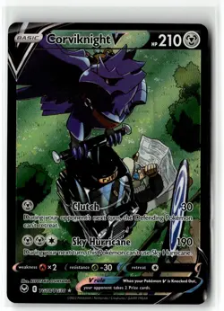 Corviknight V ⭐ TG18/TG30 Holo Rare V Silver Tempest Trainer Gallery Pokemon NM - Image 1