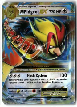 M Pidgeot EX ⭐ 65/108 Holo Rare EX Evolutions 2016 Pokemon NM - Image 1