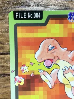 Pokemon Carddass Card Charmander File No.4 Bandai Pocket Monsters 1997 - Image 3