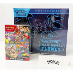 Pokemon Phantasmal Flames ETB Elite Trainer Box + MEGA EVOLUTIONS Booster Bundle - Image 1