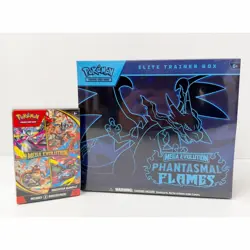 Pokemon Phantasmal Flames ETB Elite Trainer Box + MEGA EVOLUTIONS Booster Bundle - Image 2