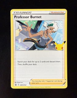 Professor Burnett Pokemon TCG Celebrations Card Promo SWSH167 - Image 1