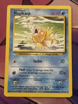 Magikarp 035/102- Base Set Regular MP- Pokemon TCG - Image 1
